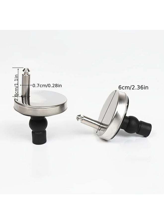 2pcs Quick Release Toilet Seat Hinge With Snap Lock Mechanism Tool Free Installation - Image 4