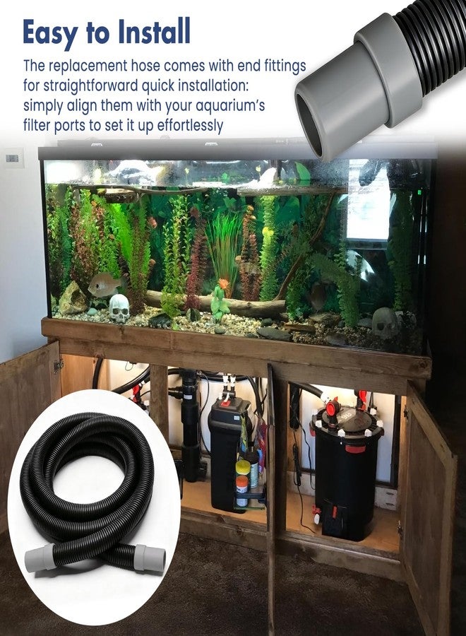 XwaYexa A20015 Ribbed Hosing, 9.8Ft Replacement Hose, Aquarium Filter Tubing for Fluval 304/305/306/307 and 404/405/406/407 Canister Filters - Image 5