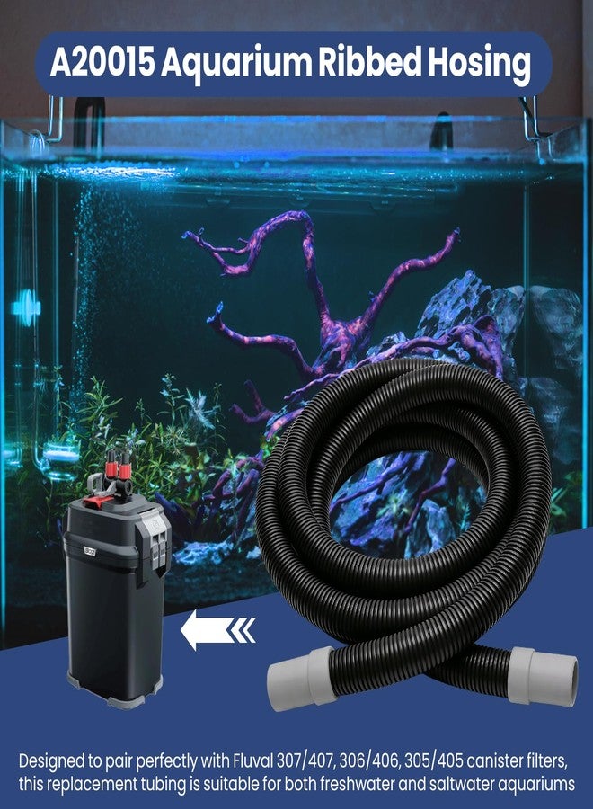 XwaYexa A20015 Ribbed Hosing, 9.8Ft Replacement Hose, Aquarium Filter Tubing for Fluval 304/305/306/307 and 404/405/406/407 Canister Filters - Image 3