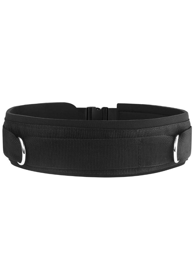 Generic Padded Gym Pulley Strap, Waist Belt Neoprene, Rings for Cable Machines Fitness Exercise Speed Agility Resistance Training  - Image 2