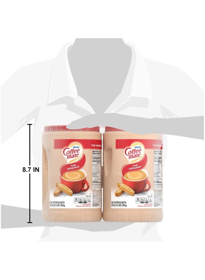 Coffee Mate Nestle Coffee mate Coffee Creamer, Original, Non Dairy Powder Creamer, 56 oz Bulk Pack (Pack of 2) - Image 5