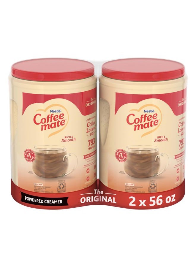Coffee Mate Nestle Coffee mate Coffee Creamer, Original, Non Dairy Powder Creamer, 56 oz Bulk Pack (Pack of 2) - Image 1