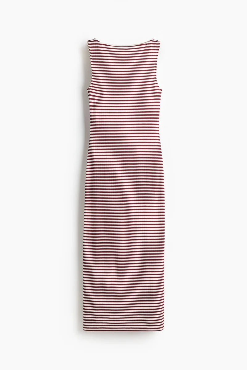 H&M Ribbed jersey midi dress