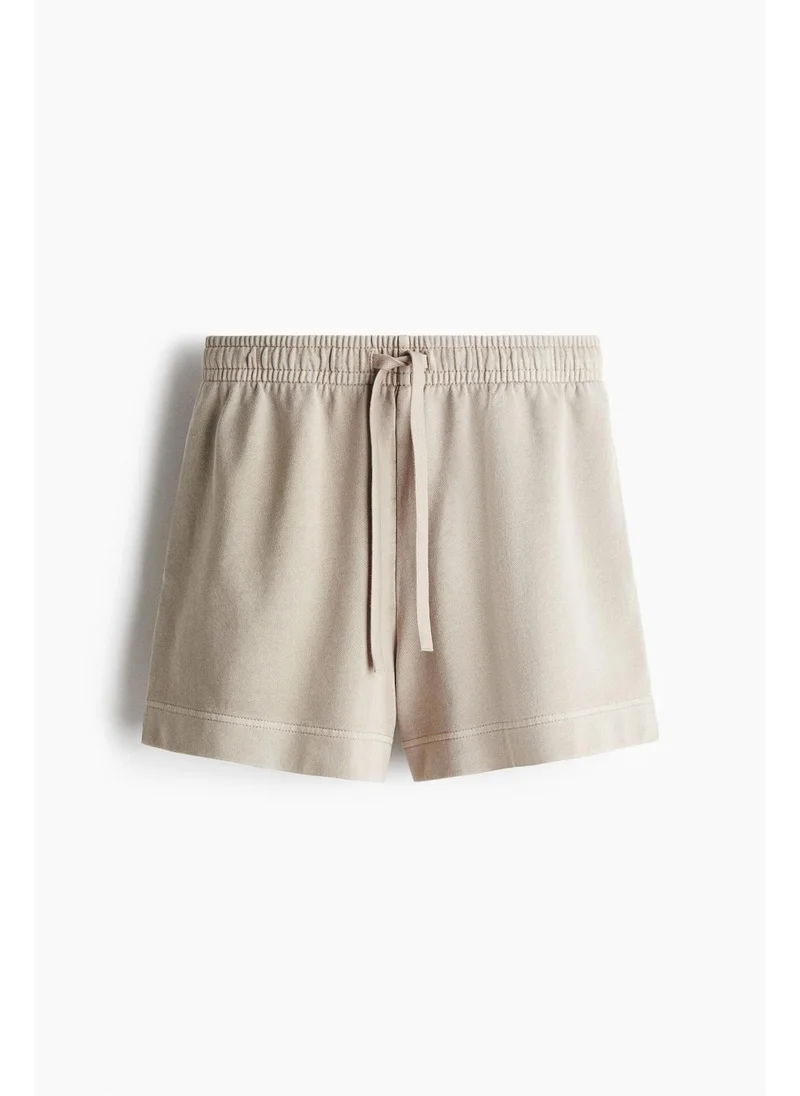 اتش اند ام Washed cotton sweatshorts