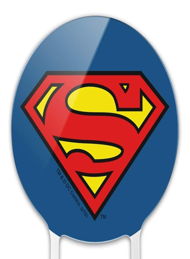 GRAPHICS & MORE Superman Classic S Shield Logo Acrylic Cake Topper Party Decoration for Wedding Anniversary Birthday Graduation - Image 3