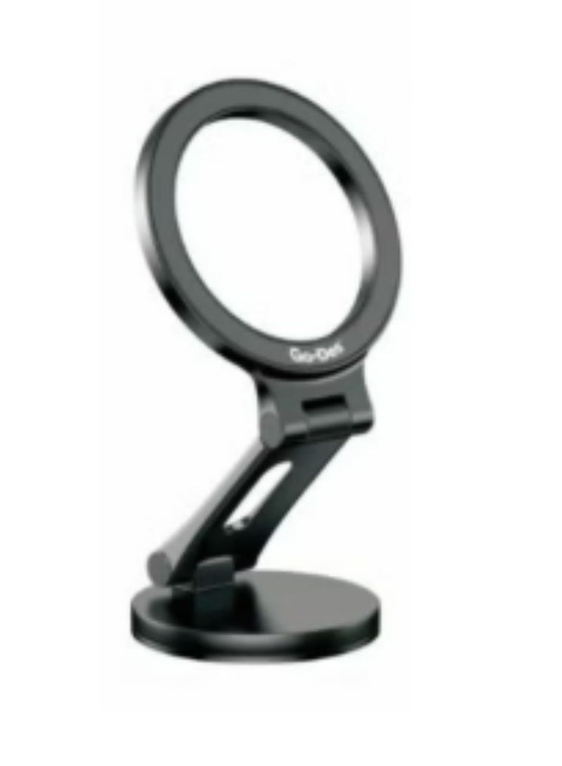 GO-DES GD-HD218 Magnetic Mobile Holder for Car – Strong Magnetic Grip, 360° Rotation, Easy One-Hand Operation, Compatible with Most Smartphones, Sleek Black Design, Durable and Compact for Safe Driving - Image 1