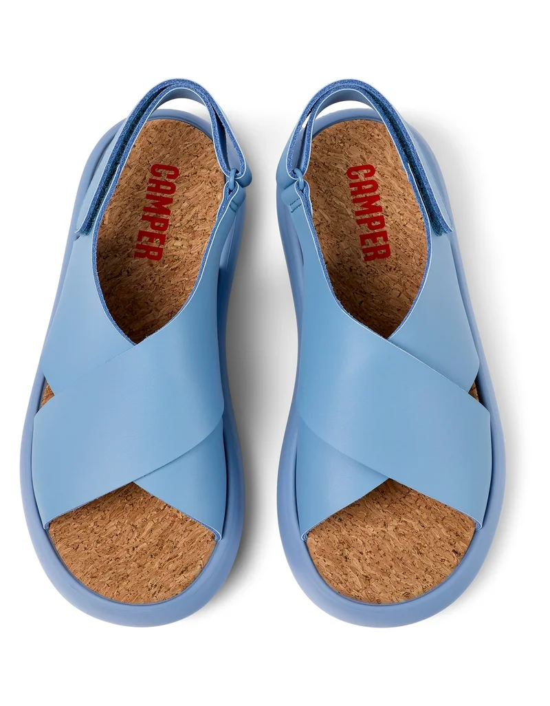 Camper Pelotas Flota Women Flat Sandals - Blue