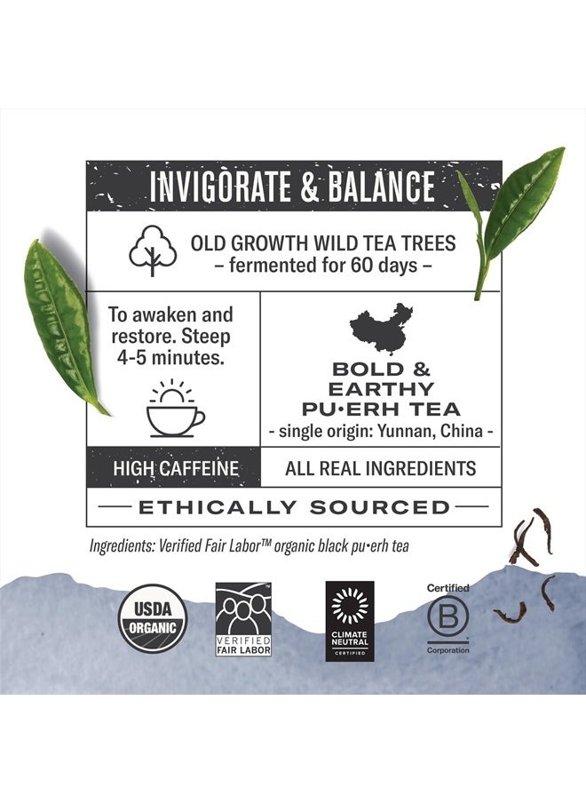 Numi Organic Emperor's Pu-erh Tea, 16 Tea Bags, Aged Fermented Yunnan Black Tea, Caffeinated (Packaging May Vary)  - Image 2