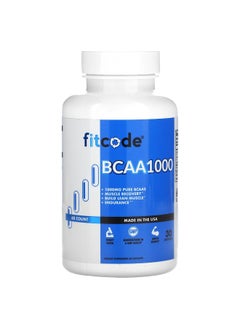 fitcode fitcode, BCAA 1,000, 1,000 mg, 60 Count (500 mg per Capsule)  - Image 1