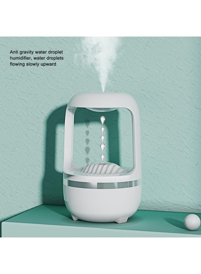 Smart Anti-Gravity Humidifier with Reverse Mist Effect, 500ml Ultrasonic Cool Mist Air Humidifier, Dual LED Lighting, Energy-Efficient Quiet Design for Bedroom, Office, Living Room and Home - Image 3