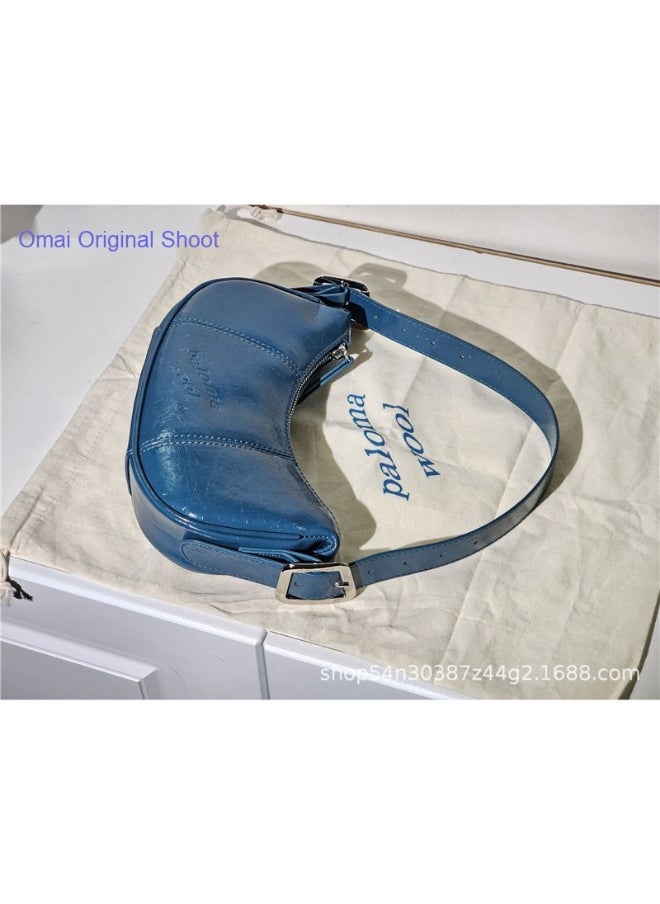 PALOMA - Paloma Wool Pea Bag - Imported Oil Wax Cowhide Underarm Crossbody Dumpling Bag from Spain - Image 1