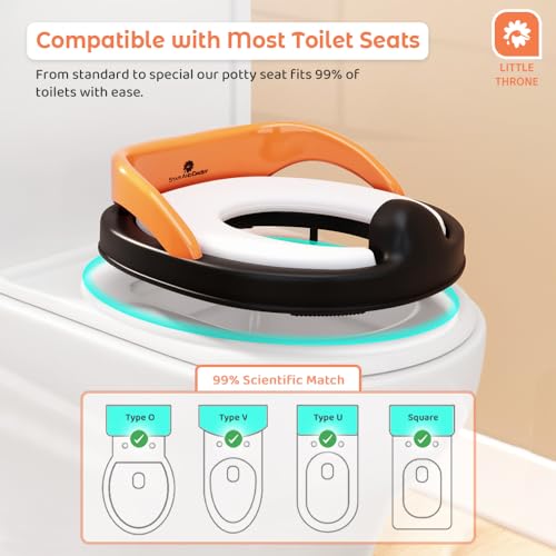 StarAndDaisy Potty Seat for Kids 1-5 Years – Child Safety Buckle Fixation Technology/Baby Potty Seat/Potty Training Seat with Comfortable Soft Cushion, Splash Proof Design, Anti Skid Legsd - Image 5
