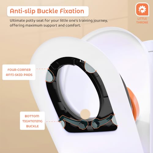 StarAndDaisy Potty Seat for Kids 1-5 Years – Child Safety Buckle Fixation Technology/Baby Potty Seat/Potty Training Seat with Comfortable Soft Cushion, Splash Proof Design, Anti Skid Legsd - Image 4
