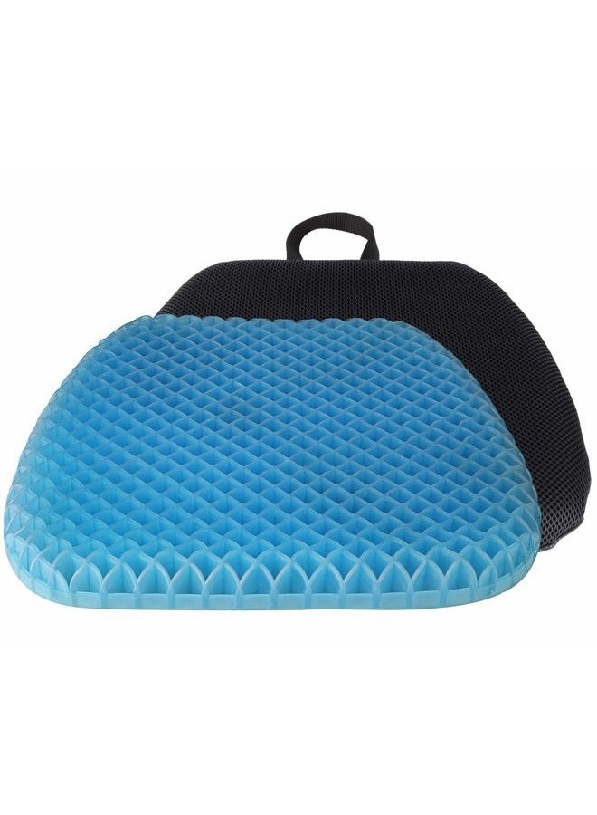 FOMI Thick Premium All Gel Orthopedic Seat Cushion | (16.5" x 18") | Large Comfortable Pad for Car, Office Chair, Wheelchair, or Home | Pressure Sore Relief, Prevents Sweaty Bottom | Portable - Image 1