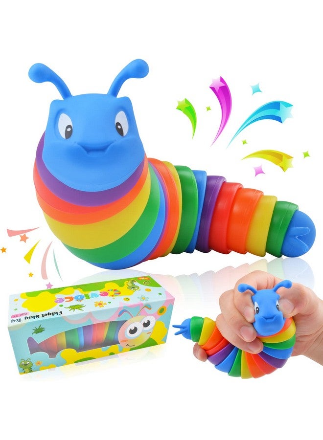 Cevioce Fidget Slug Toy Sensory Slug Fidget Toys For Kids & Adults 1Pc Autism Sensory Toys For Autistic Children Toddlers Toddler Toys 3 4 5 6 7 8+ Year Old Girl Boy Birthday Gifts - Image 2