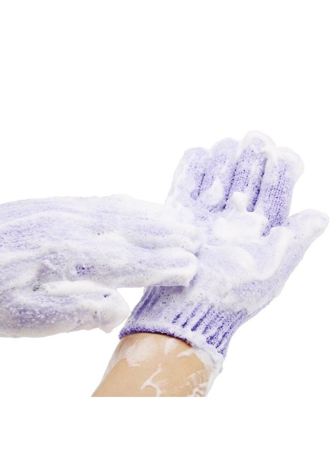 سيستار مجموعة من 8 (4 أزواج) من قفازات التقشير، قفازات تنظيف الوجه الفاخرة، مناسبة للاستحمام والمنتجعات الصحية والتدليك وتقشير الجسم (متعدد الألوان). - Image 2