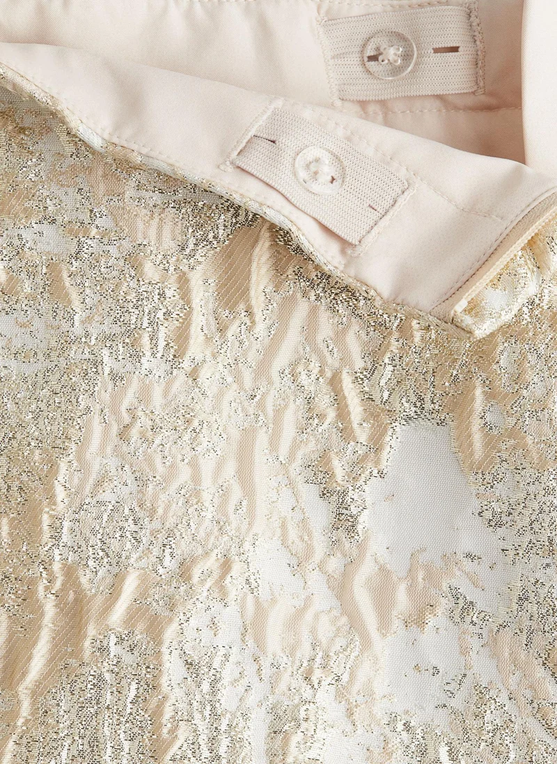 H&M Shimmering Jacquard-Weave Skirt