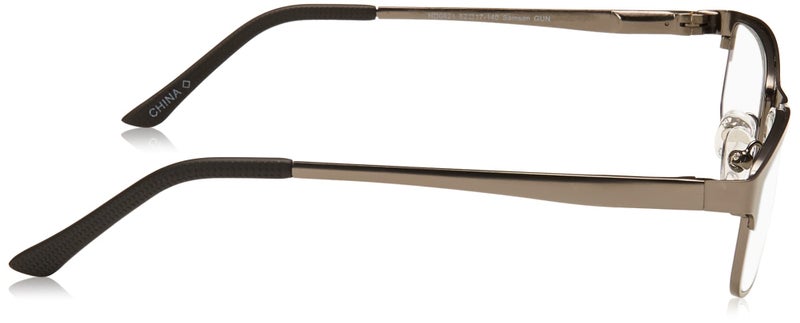 Foster Grant mens Samson E.readers Reading Glasses Blue Light Filtering Glasses, Satin Dark Gunmetal/Transparent, 52 mm US - Image 3