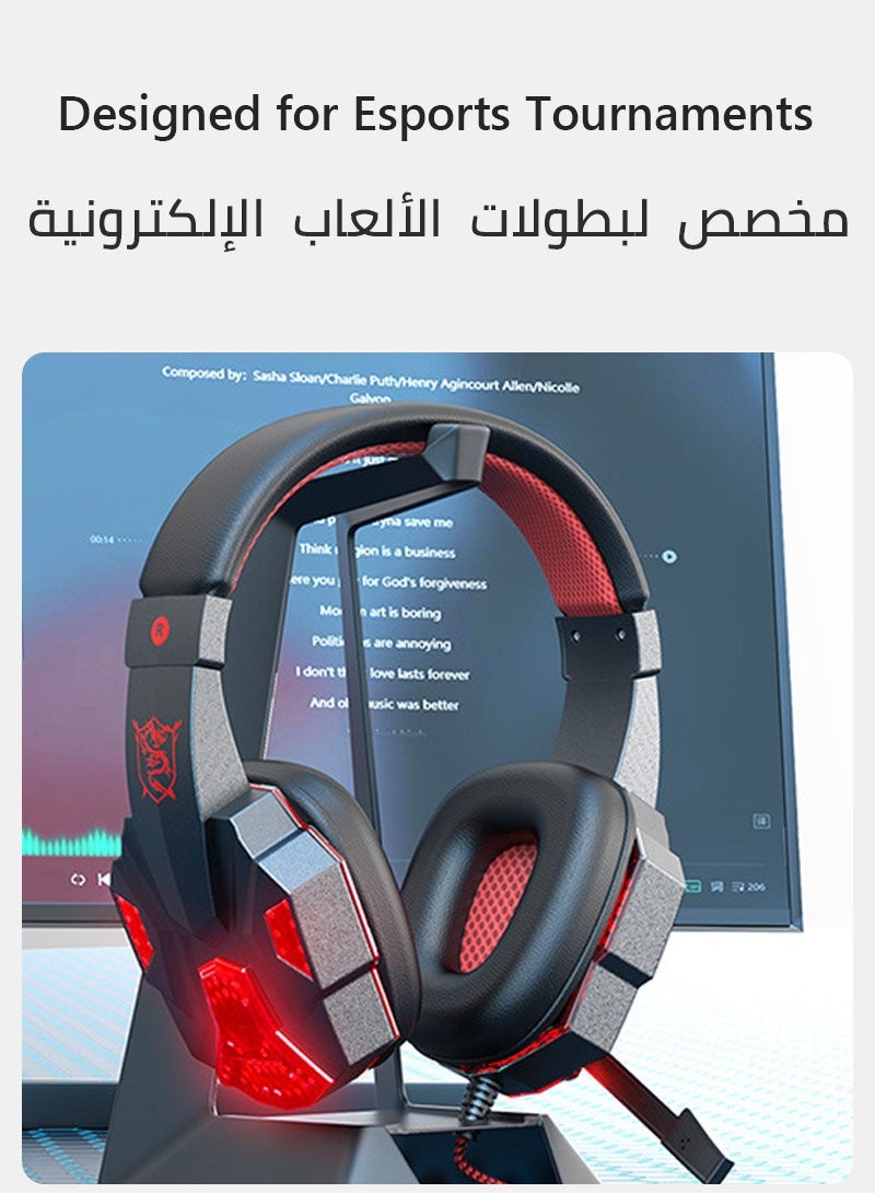 سويوتو سماعة رأس للألعاب الإلكترونية سلكية | مصممة لأجهزة الكمبيوتر المكتبية - Image 2