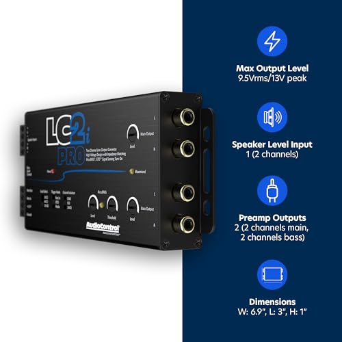 AudioControl LC2i PRO 2-Channel Line Output Converter with GTO Signal Sense & AccuBASS - Image 3