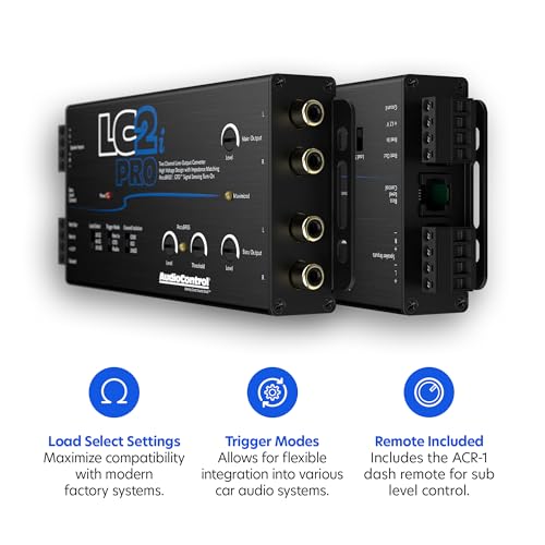 AudioControl LC2i PRO 2-Channel Line Output Converter with GTO Signal Sense & AccuBASS - Image 2