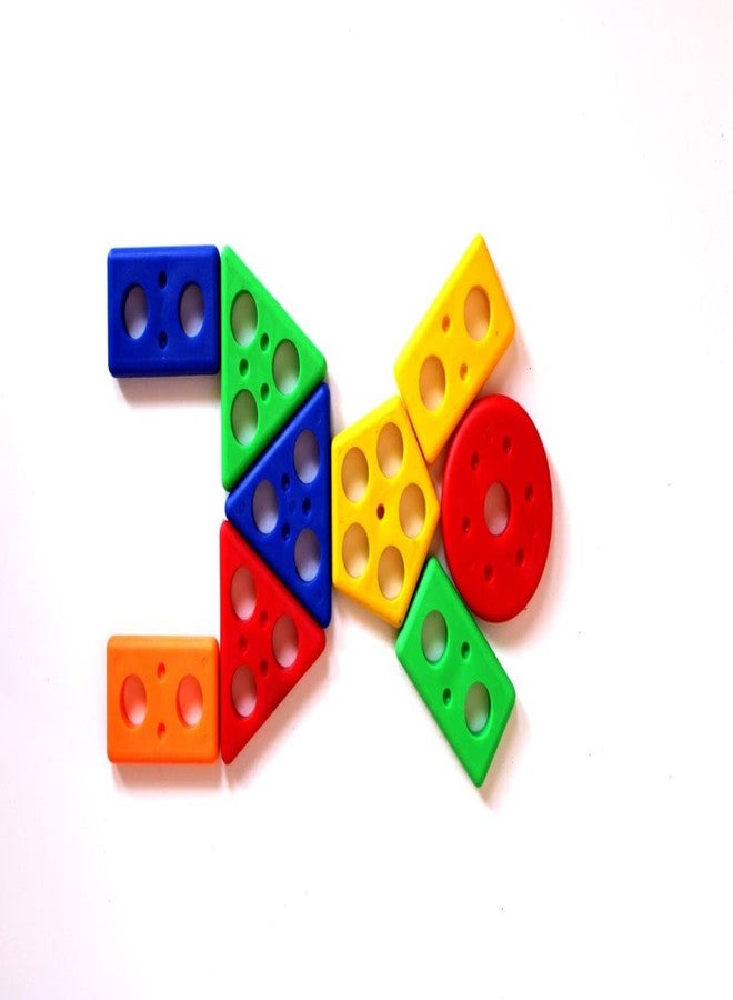 Sukan Tex SukanTex ®Angle Geometric Plastic Blocks Stacker Shape Sorter Column Puzzle Stacking Set for Kids (Geometric Blocks) - Image 2
