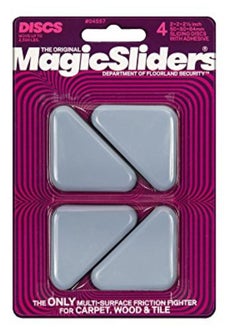 Magic Sliders MAGIC SLIDERS 04557-Sliding Discs, Protection for your Furniture, Tiles, Vinyl Floors (4pc)(Gray)  - Image 1