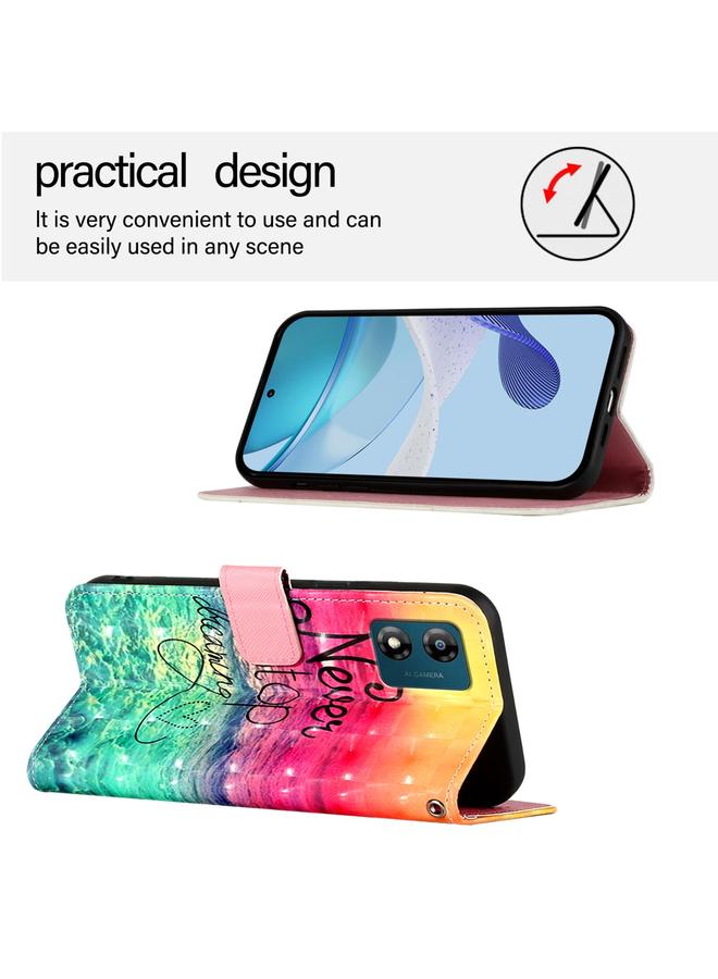 S-TOP Case For Motorola Moto E13 3D Painting Horizontal Flip Leather Phone Case - Image 3