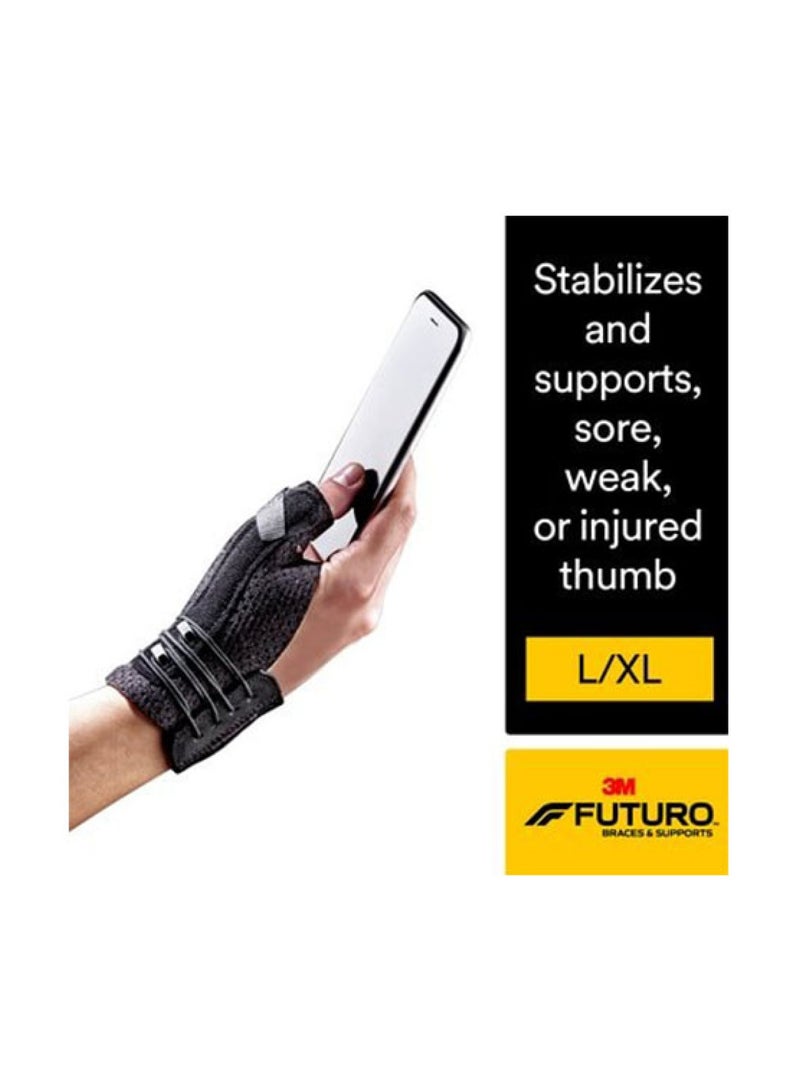 FUTURO Thumb Deluxe Stabilizer 45844, Large, XL Size, 1 Thumb Stabilizer Black Color