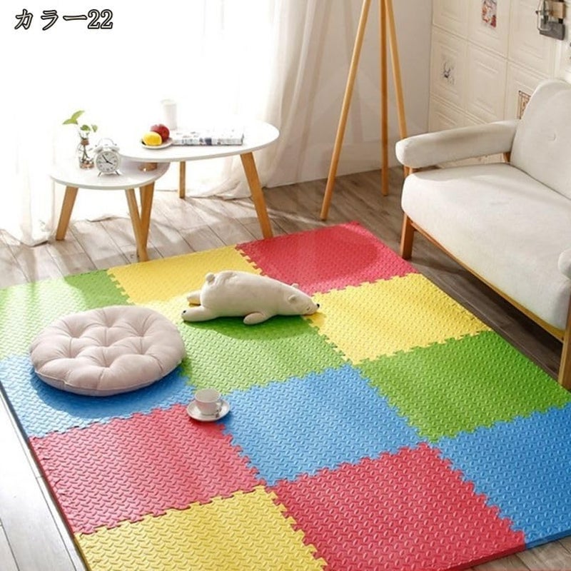 SIGNATRON Puzzle Flooring || Kids Interlocking Play mat || Shop Floor Mat || Kitchen Floor Mat || Pet Mat ||12 MM Thick (6 Tiles - 24 Square Feet, Blue - Red - Yellow - Green) - Image 2