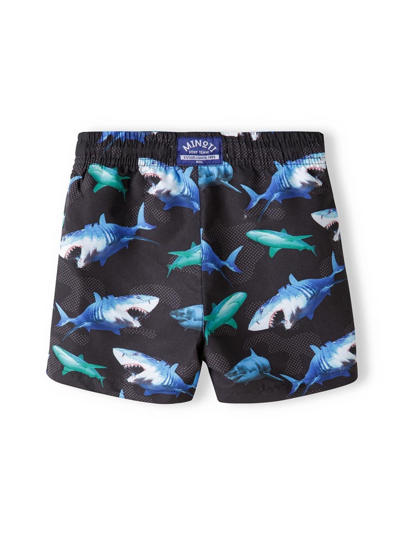 MINOTI Boys' Swim Shorts with Elastic Waist and Adjustable Drawstring - Image 2