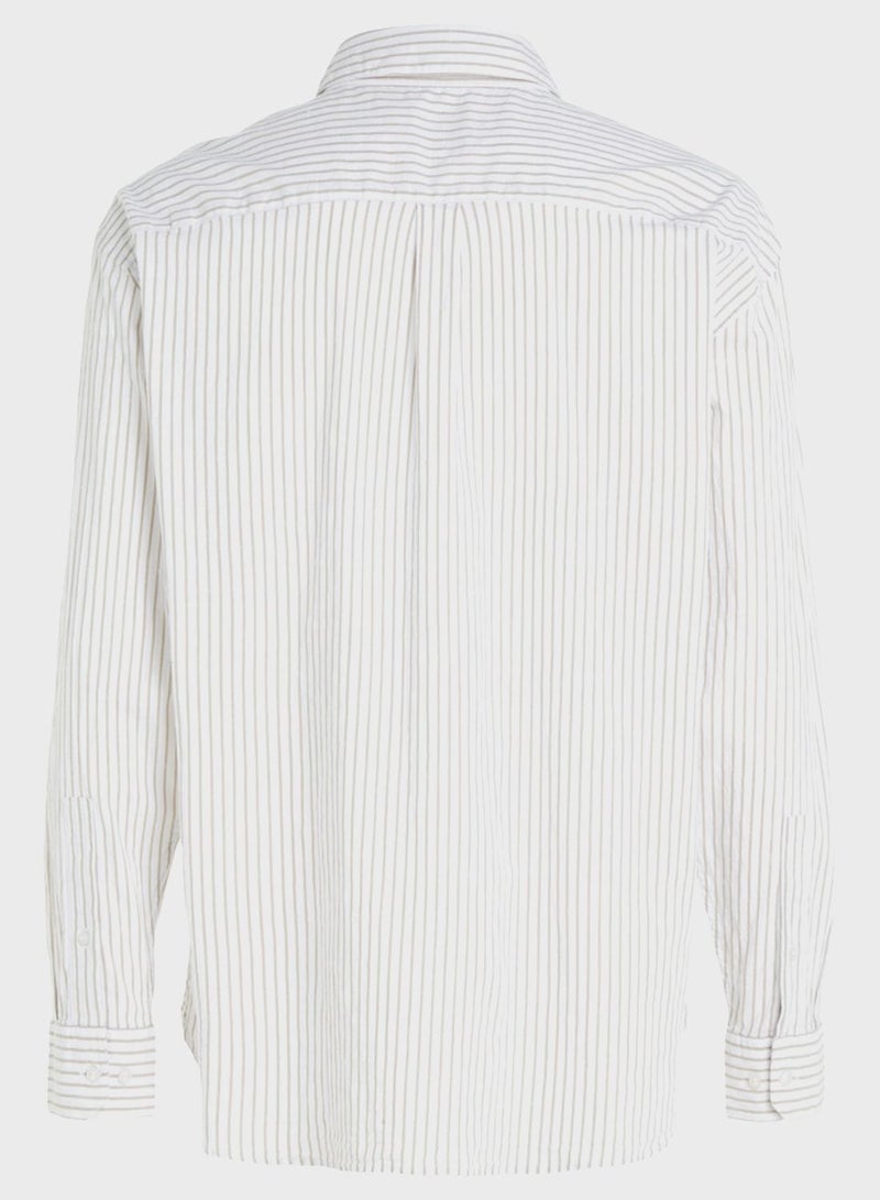 CALVIN KLEIN Striped Relaxed Fit Shirt - Image 5