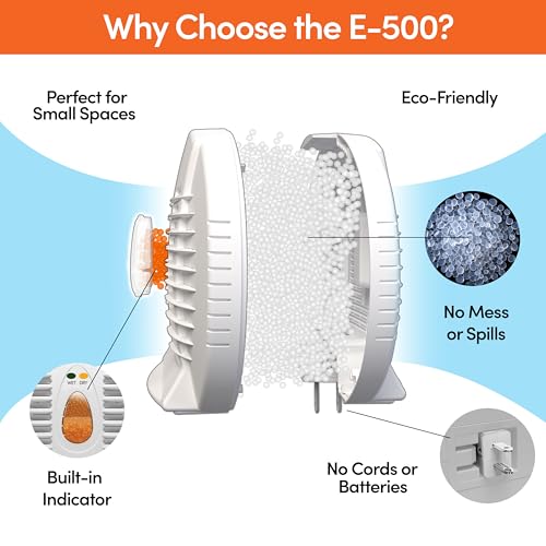 Eva-Dry E-500 Renewable Dehumidifier 2-Pack (6–8 oz Capacity Each), White – Ideal for Closets, Bathrooms, Safes, Boats, and RVs - Image 3