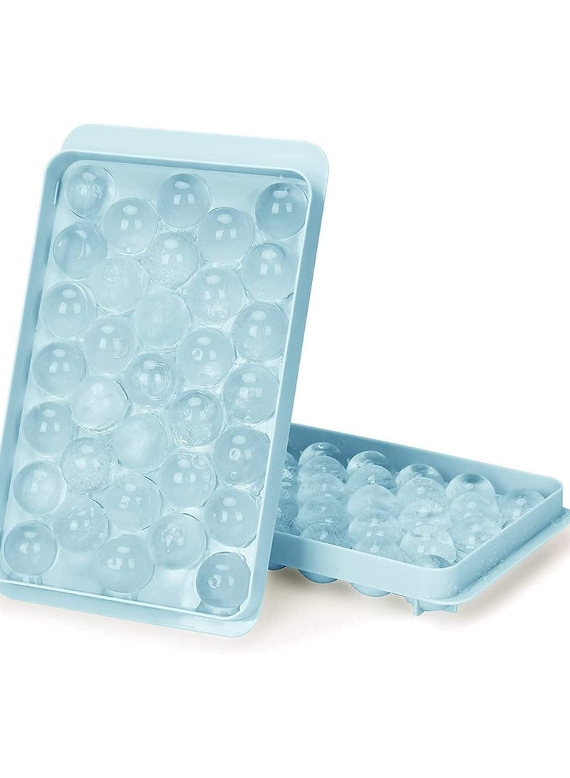 Round Ice Cube Tray, Ice Ball Maker Mold for Freezer Mini Circle Ice Cube Tray Making 1 “ for Sphere Ice Chilling Cocktail Whiskey Tea & Coffee  - Image 2