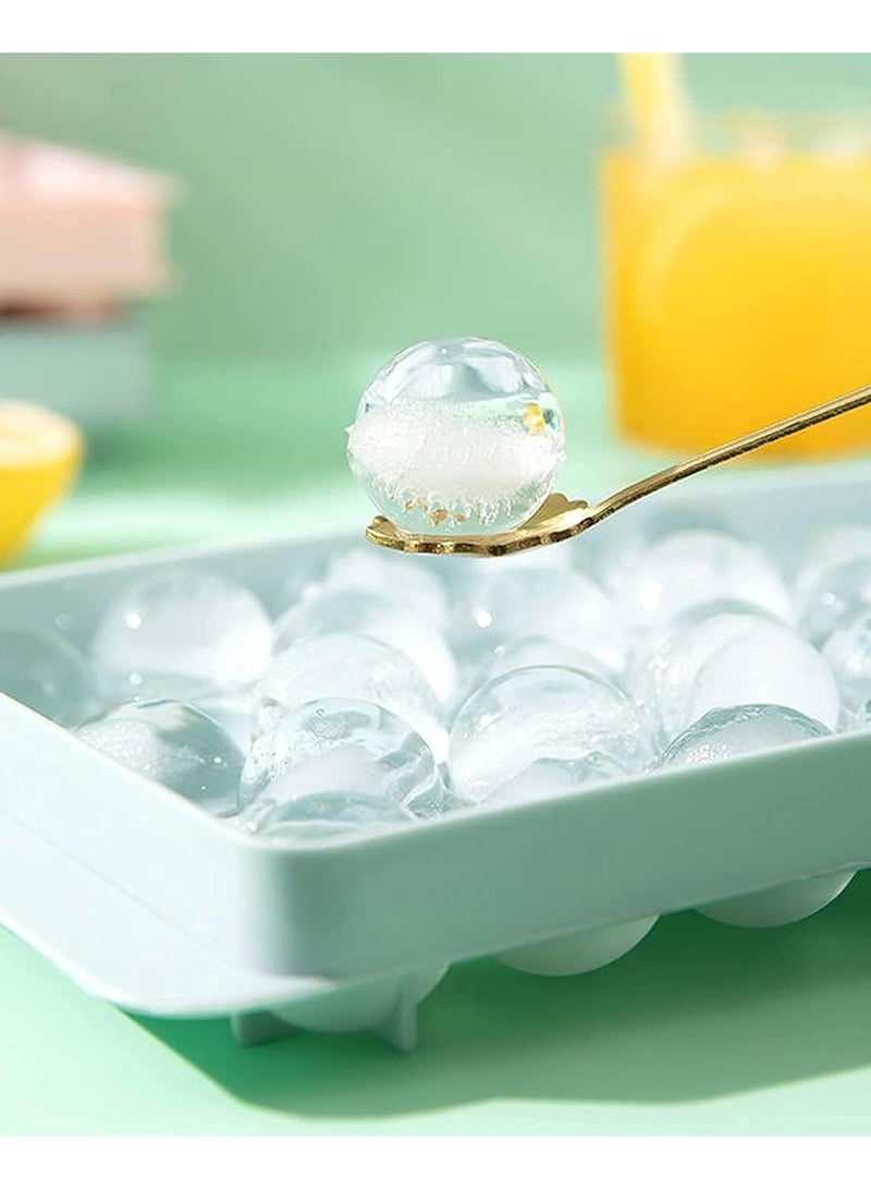 Round Ice Cube Tray, Ice Ball Maker Mold for Freezer Mini Circle Ice Cube Tray Making 1 “ for Sphere Ice Chilling Cocktail Whiskey Tea & Coffee  - Image 4