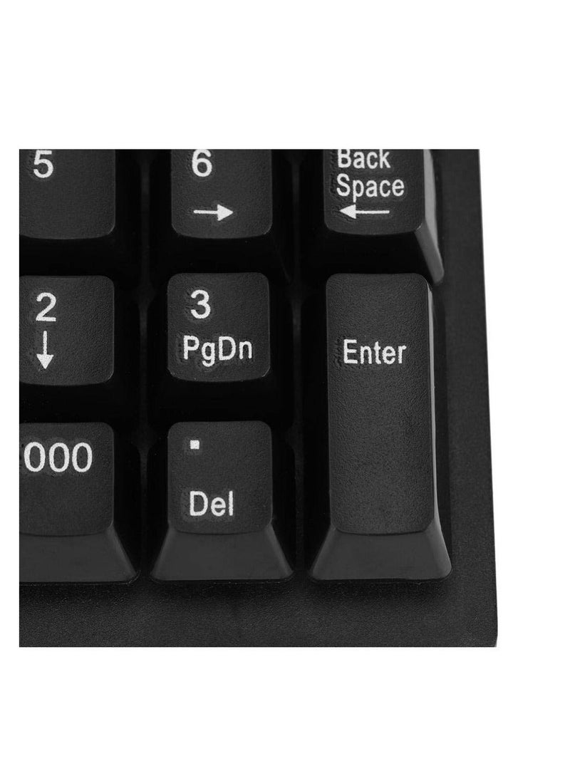 Y&D - Bluetooth Numeric Keypad, Wireless 19-Keys Number pad, Portable Mini Accounting Multi-Function with 10m Transmission Distance and 10 Million Clicks, for Laptop, Notebook Tablet - Image 1