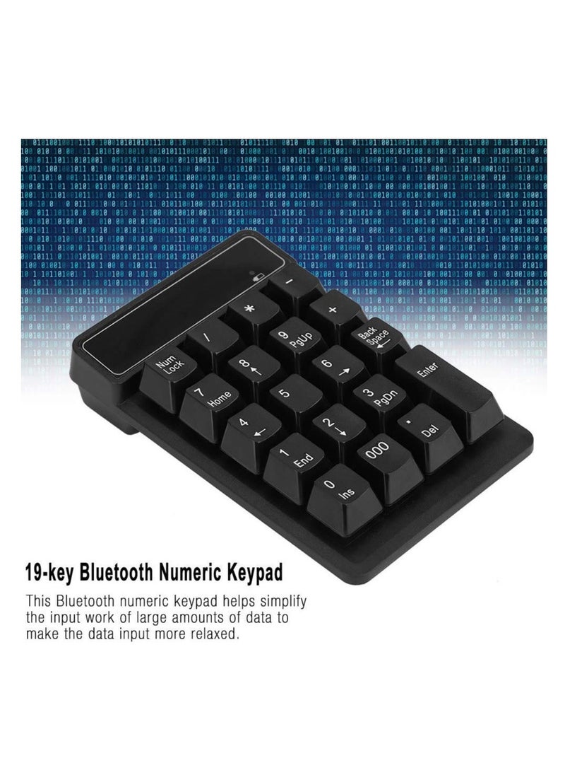 Bluetooth Numeric Keypad, Wireless 19-Keys Number pad, Portable Mini Accounting Multi-Function with 10m Transmission Distance and 10 Million Clicks, for Laptop, Notebook Tablet - pzsku/Z6024FF936ED628EE980BZ/45/_/1701319127/b269000a-f3b1-4902-9f36-e88d625fa6d2