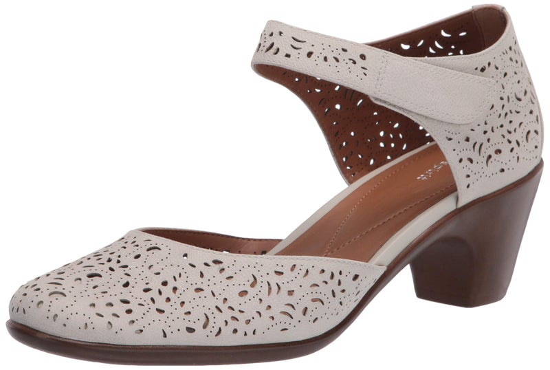 Easy Spirit womens Cindie Pump, Off White, 12 Wide US - Image 1