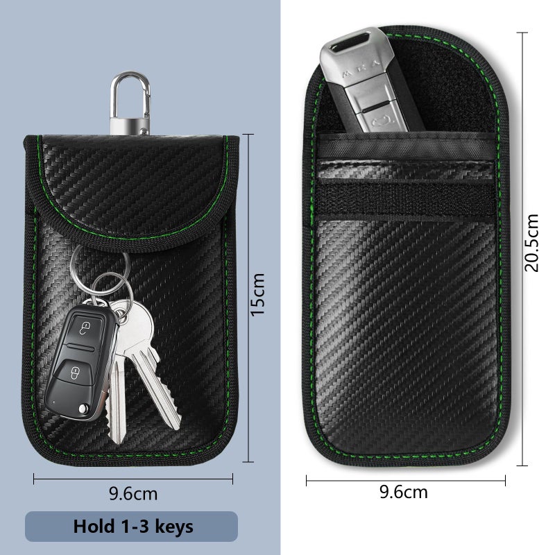 Meliya Faraday Pouch Bag for Car Keys, RFID Signal Blocking Holder, Faraday Key Fob Protector, Anti-Theft Key Fob Case (Green) - Image 5