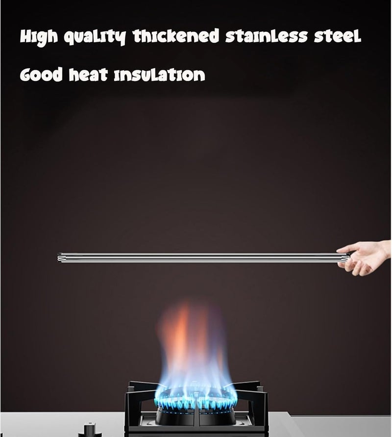 2 Pack Stainless Steel 2-Sided Folding Splatter Guard - Portable Kitchen Oil Shield, Anti-Splatter Backsplash for Stove, Cooking Fat Splash Protector - Image 3