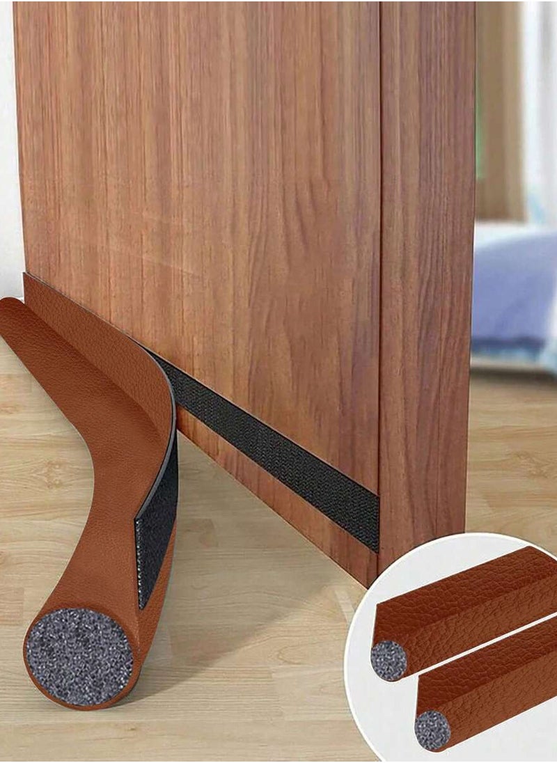 Generic Door Bottom Stopper Stop Insects 8 x 96 x 3 cm Light Brown 1 piece  - Image 1