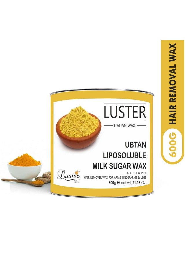 LUSTER شمع إزالة الشعر الساخن من أوبتان؛ شمع إزالة السمرة؛ لجميع أنواع البشرة؛ شمع لإزالة السمرة؛ للنساء والرجال؛ شمع إزالة الشعر للجسم والوجه والحواجب؛ خالٍ من البارابين والكبريتات 600 جرام - Image 3