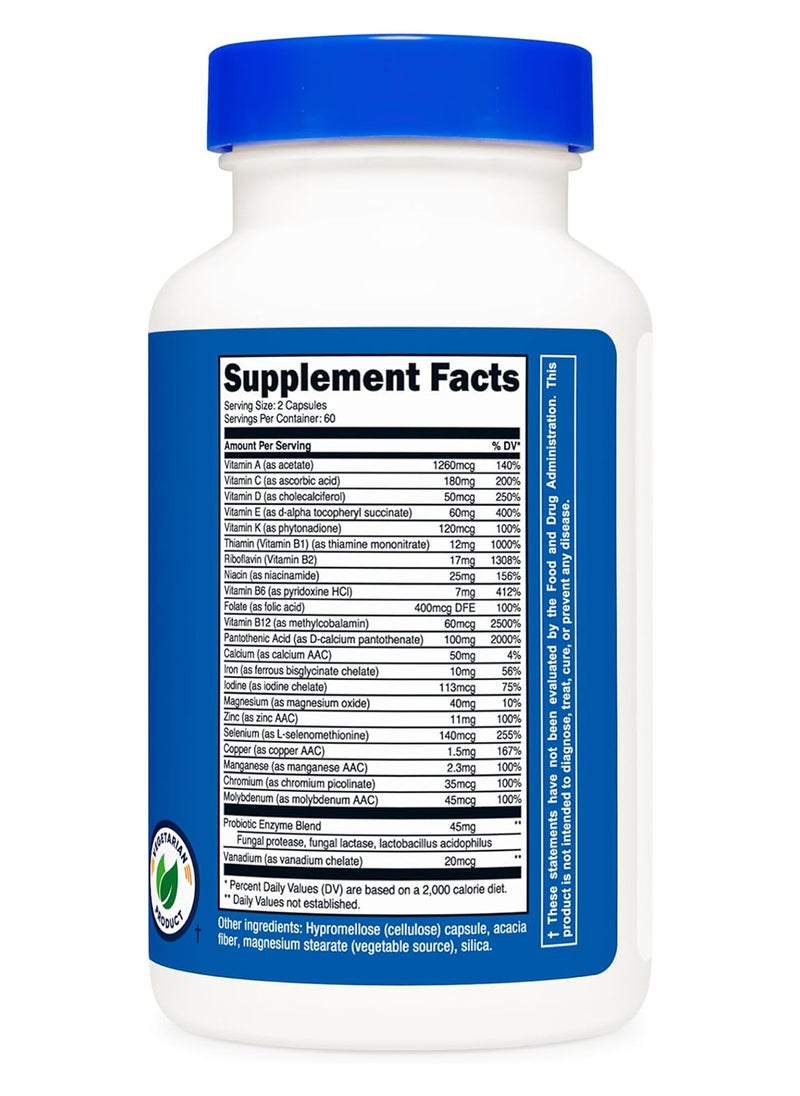 Nutricost - Multivitamin 120 Vegetarian Capsules 60 Servings - Image 1