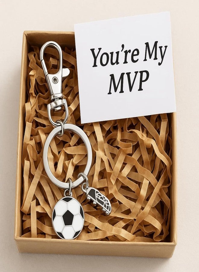 Infinity Collection Soccer Keychain, Zipper Pull Soccer Charm Personalized Keychains, Stainless Steel Non-Tarnish Key Accessories, Personalized Gifts Key Rings Gift for Soccer Players - Image 4