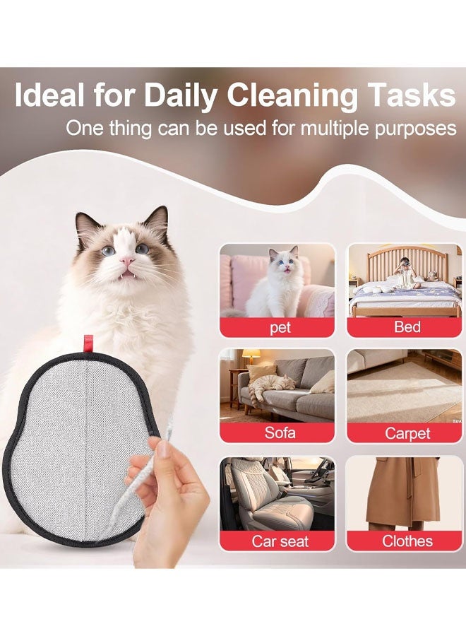 Pet Hair Removal Glove - Magic Brush Electrostatic Mitt For Dogs & Cats, Reusable Grooming Gloves - Dog Hair Remover Tool With 5-Finger Design For Couch, Carpet, Furniture, Laundry & Clothing - Image 5