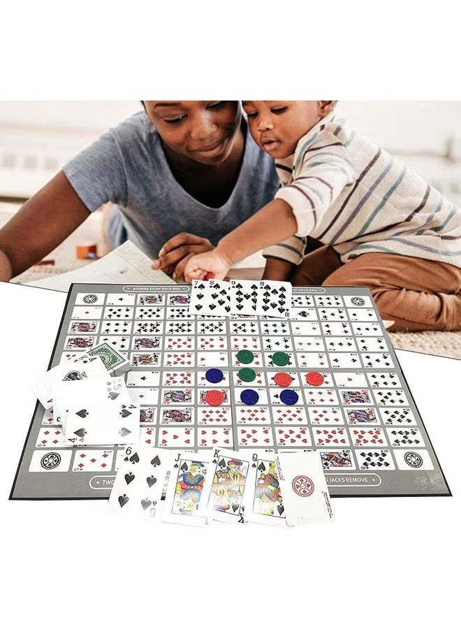 Strategy Board Game – Foldable Family Game Set with Cards & Chips – Fun Classic Game for 2 to 12 Players – Easy-to-Learn Competitive Game for Kids, Teens & Adults – Ideal for Parties & Game Night