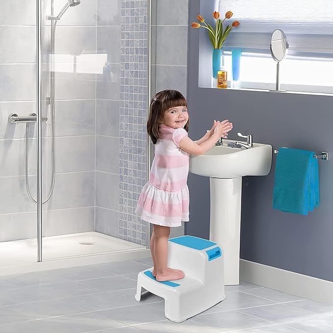 Brikipth Brikipth 2 Step Ladder for Kitchen Stool Ladder with AntiSkid Step for Home Shops Sturdy and Lightweight for All Your Reach Needs Sturdy and Lightweight Garden Step Stool Kitchen Stool - Image 4