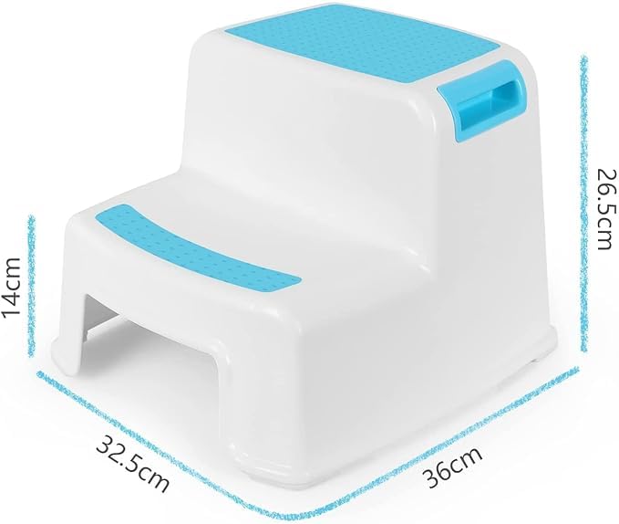 Brikipth Brikipth 2 Step Ladder for Kitchen Stool Ladder with AntiSkid Step for Home Shops Sturdy and Lightweight for All Your Reach Needs Sturdy and Lightweight Garden Step Stool Kitchen Stool - Image 2