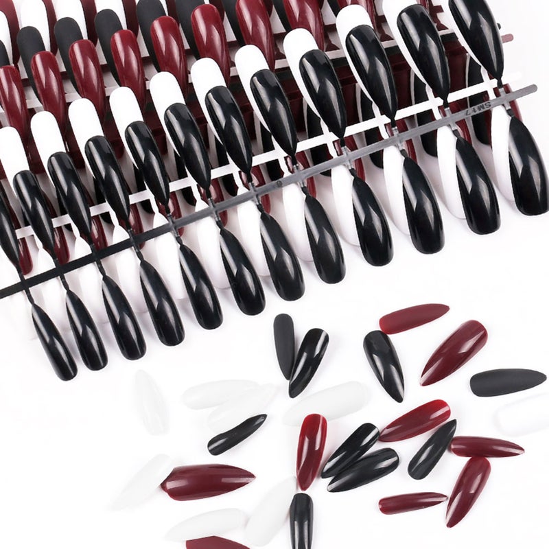 24Pcs Pointed Nail Tips False Nails for Nail Extension Manicure Salon DIY Use - Image 5