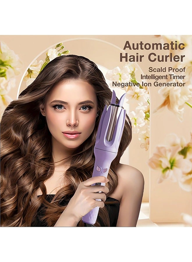 جوشبيرغ مكواة تجعيد الشعر الأوتوماتيكية، مكواة تجعيد الشعر الدوارة سريعة التسخين مع 4 درجات حرارة قابلة للتعديل لتصفيف الشعر - Image 2